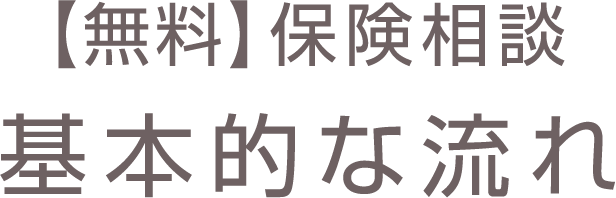 無料保険相談 基本的な流れ