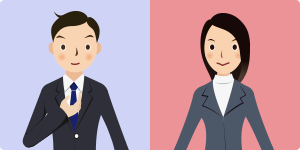 独身男性と独身女性