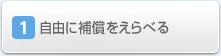 1.自由に補償をえらべる