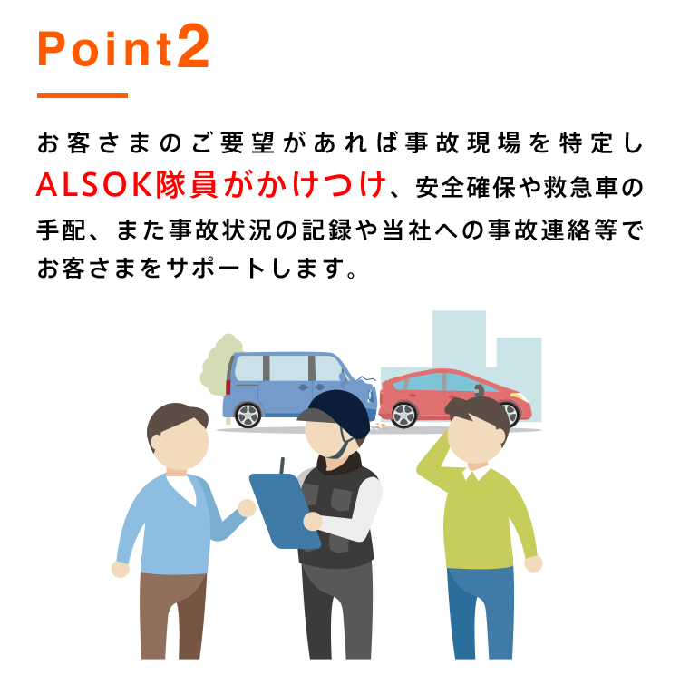 point2 事故直後の初期対応は前日20：00まで受付しています。