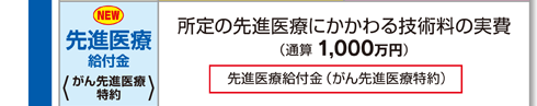 先進医療給付金〈がん先進医療特約〉