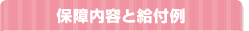 保障内容と給付例